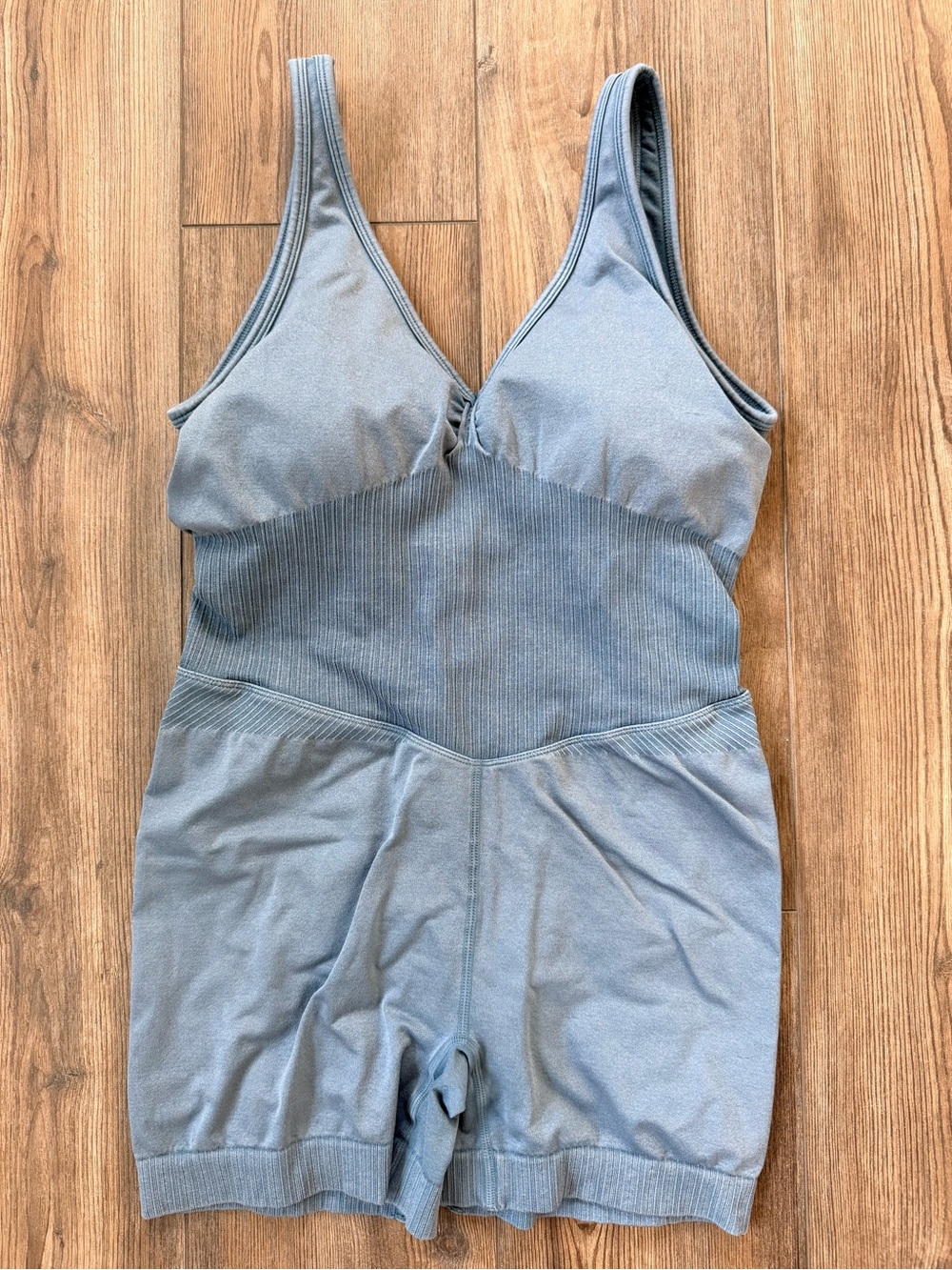 JoyLab Soft Seamless Romper in Slate Blue